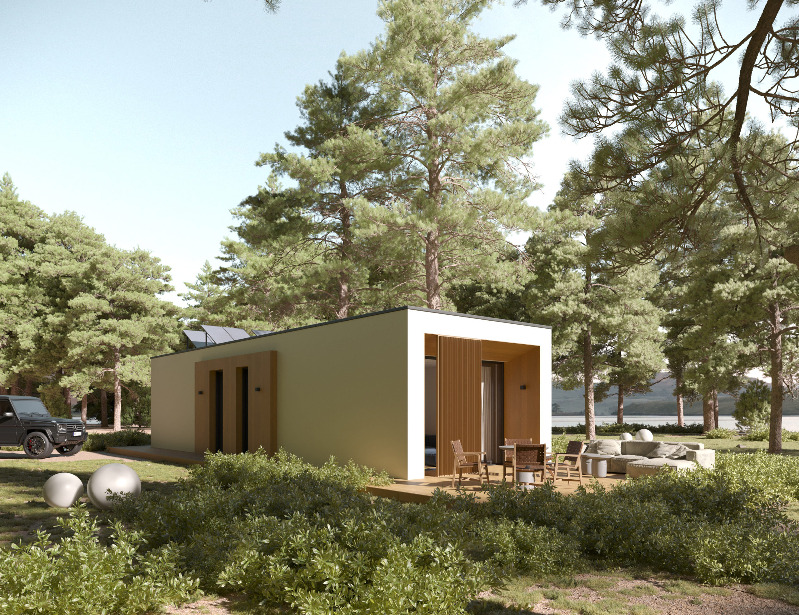 domy od architektov, mini bungalov