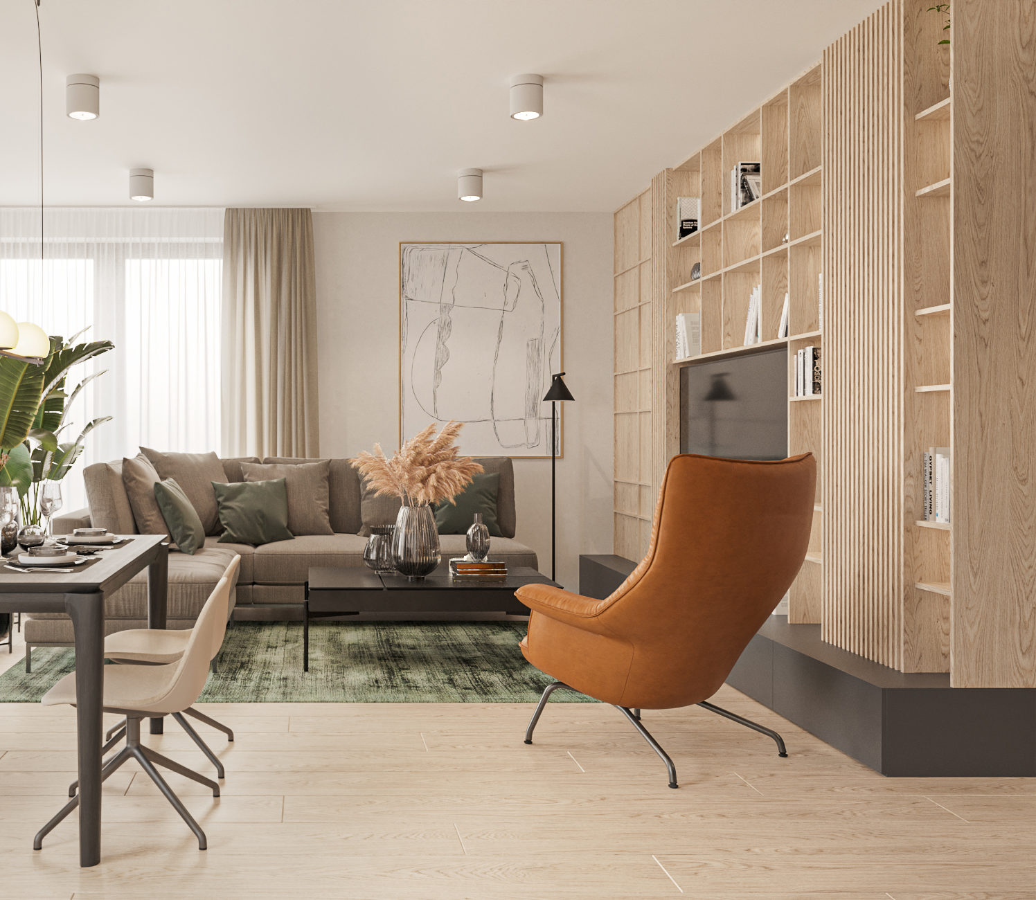 návrh obývačky, byt Nitra