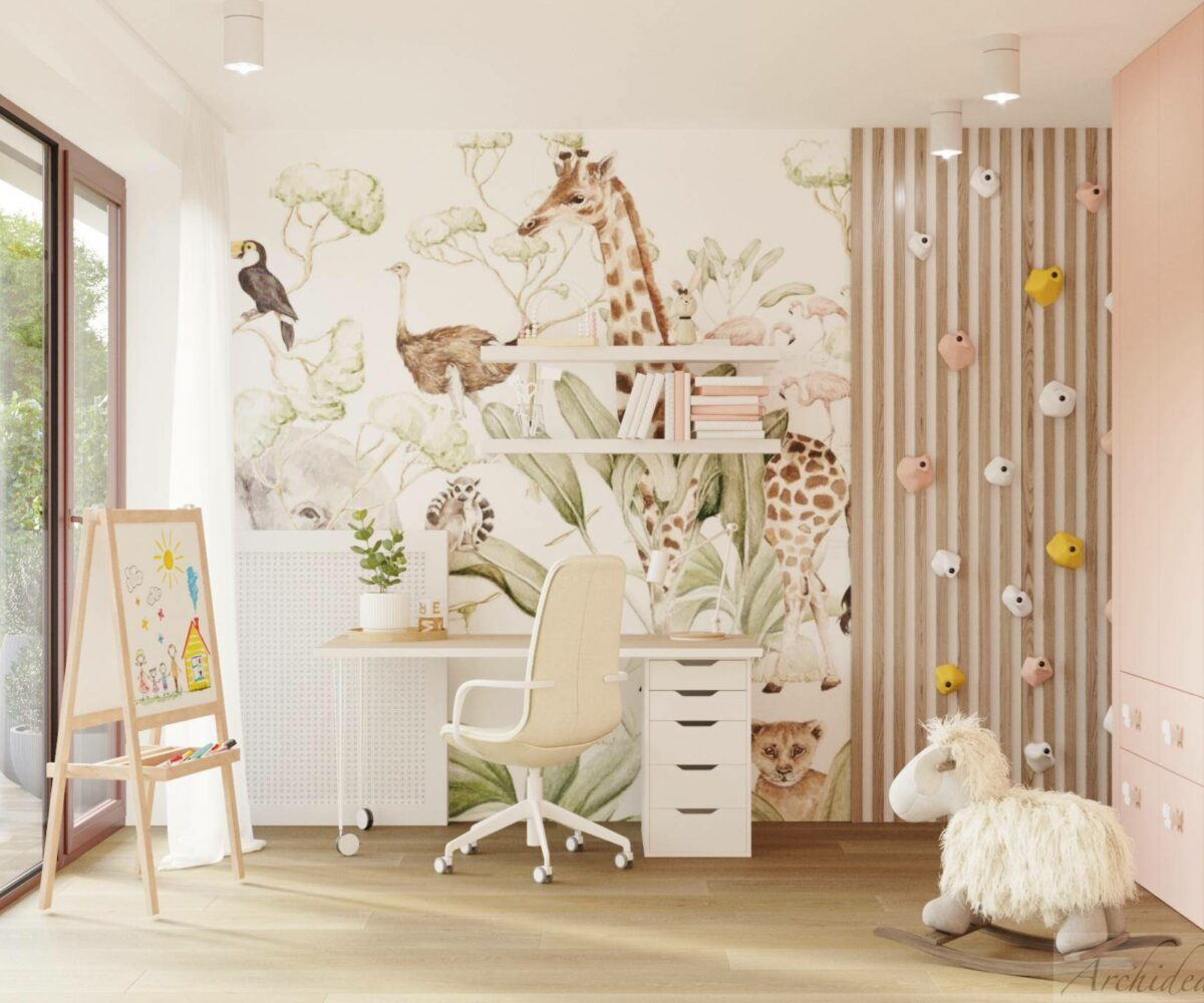 interiérový dizajn, kreatívna detská izba