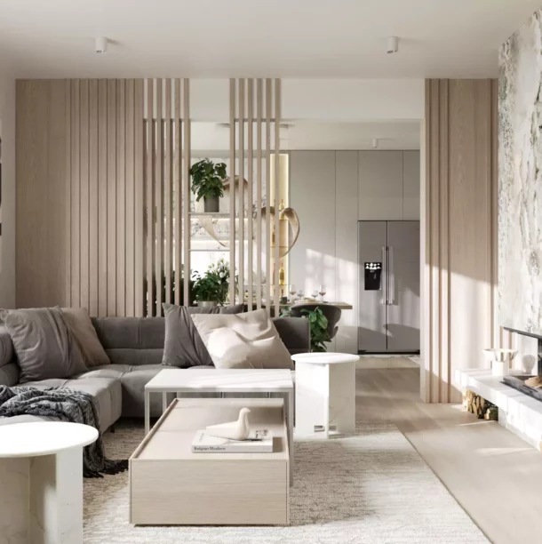 interiérový design obývacího pokoje