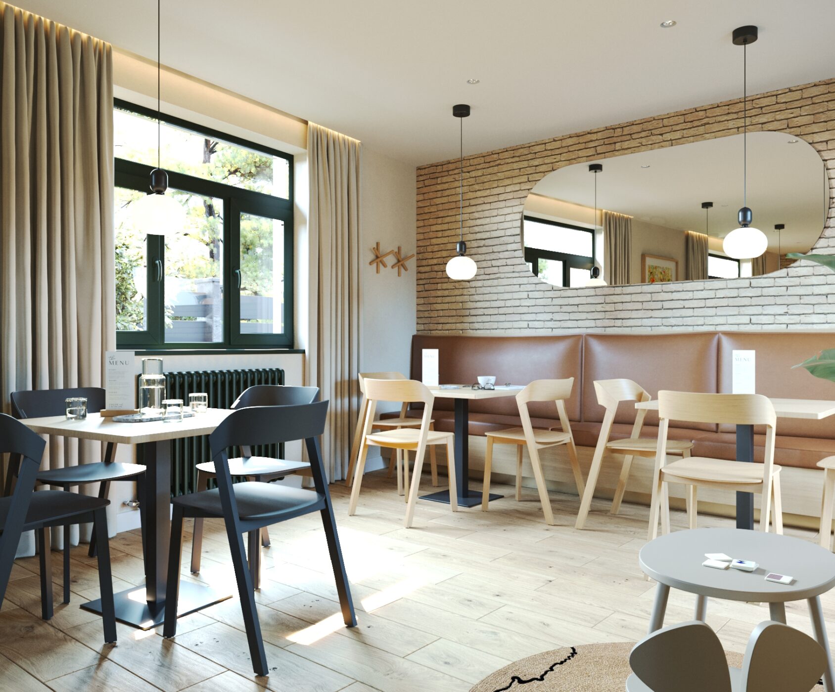 Návrh interiéru restaurace Interiérový Design Restaurace