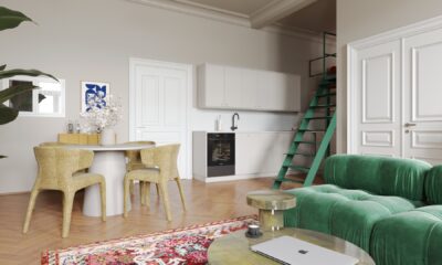 Airbnb Apartmán Praha, Jídelna A Kuchyně S Mezaninem