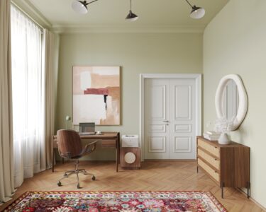 Interiérový Design Airbnb Apartmánu Praha, Pracovna